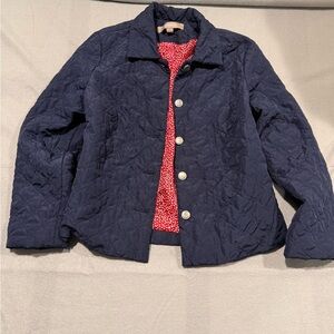 Croft and Barrow Navy Quilted Women's Jacket Size S